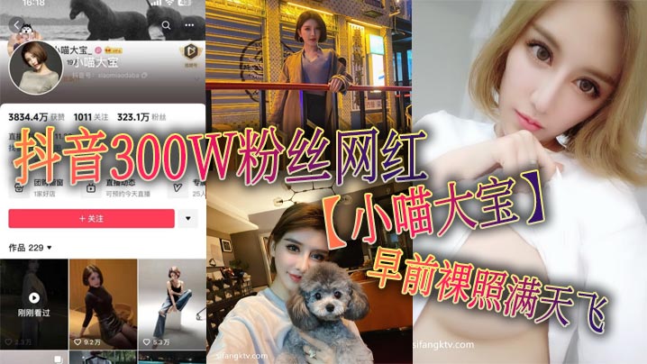 300W粉骚货网红小喵大宝 清纯外表下淫荡反差裸照流出