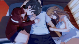 淫乱重逢！Peh-koi狂操直香，巨乳爆射内灌